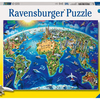 Puzzle Ravensburger 200 piezas - El mundo visto desde arriba-Ravensburger-Doctor Panush