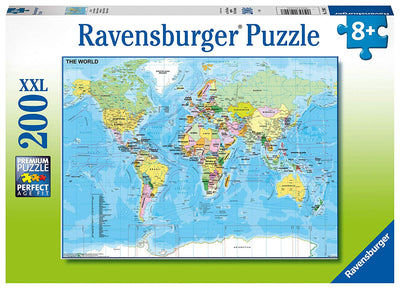 Puzzle Ravensburger 200 piezas - Mapa del Mundo-Ravensburger-Doctor Panush