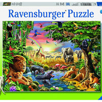 Puzzle Ravensburger - Animales en el atardecer. 300 piezas-Ravensburger-Doctor Panush
