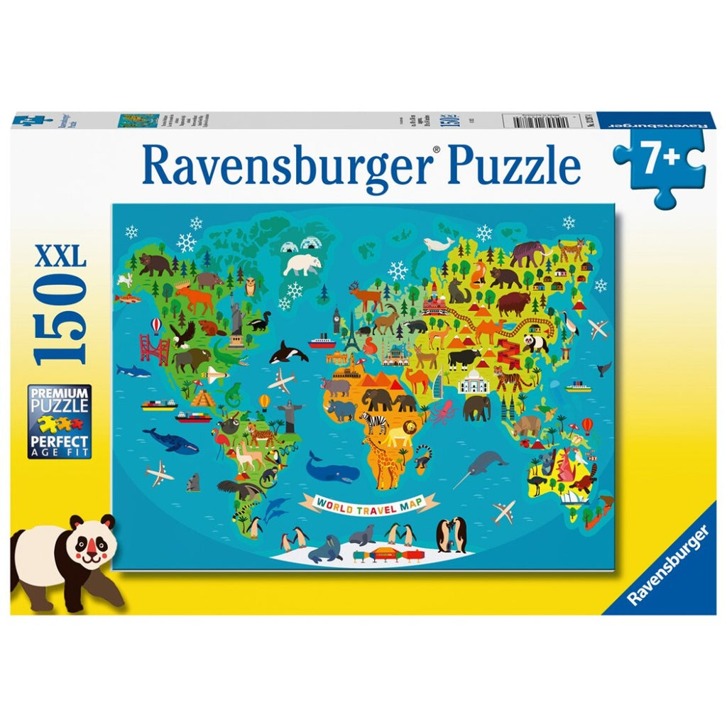 Puzzle Ravensburger - Mapa de los Animales. 150 piezas