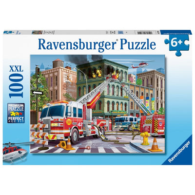Puzzle Ravensburger 100 piezas - Rescate por los Bomberos