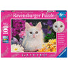 Puzzle Ravensburger - Gato Brillante. 100 piezas