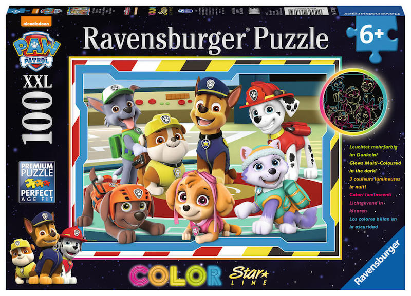Puzzle Ravensburger - Equipo de la Patrulla Canina. Color Star Line. 100 piezas-Doctor Panush