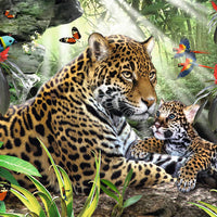 Puzzle Ravensburger - Mamá y Bebé Jaguar 500 piezas-Doctor Panush