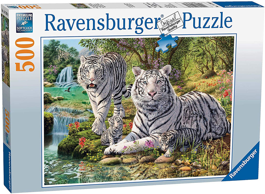 Puzzle Ravensburger - Tigres Blancos. 500 piezas-Ravensburger-Doctor Panush