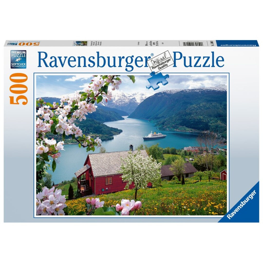 Puzzle Ravensburger - Idilio Escandinavo. 500 piezas