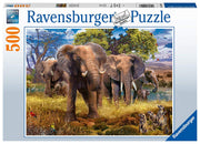 Puzzle Ravensburger - Familia de Elefantes. 500 piezas-Ravensburger-Doctor Panush