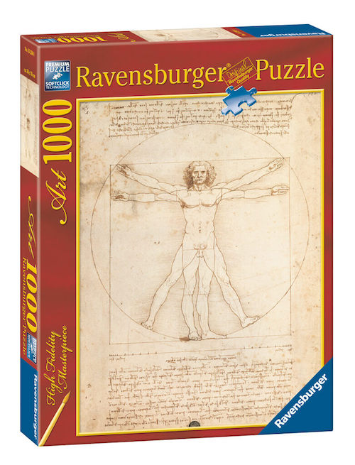 Puzzle Ravensburger - El Hombre de Vitrubio. Leonardo 1000 piezas-Doctor Panush