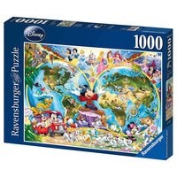 Puzzle Ravensburger - Mapamundi de Disney. 1000 piezas-Doctor Panush