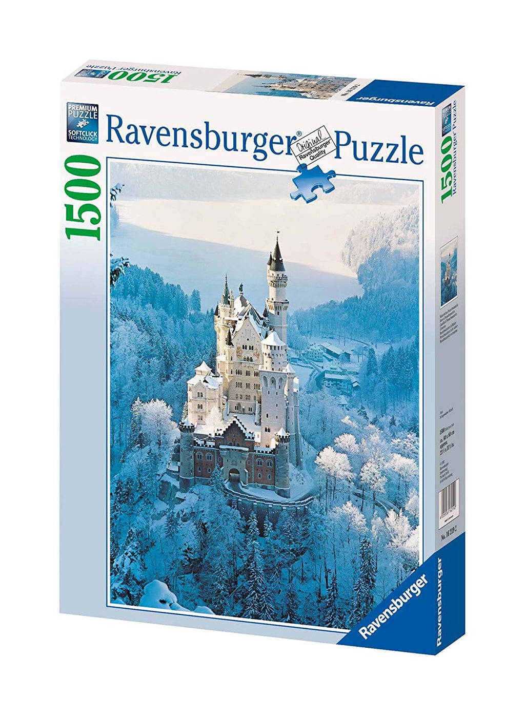 Puzzle Ravensburger - Neuschwanstein en invierno. 1500 Piezas-Doctor Panush