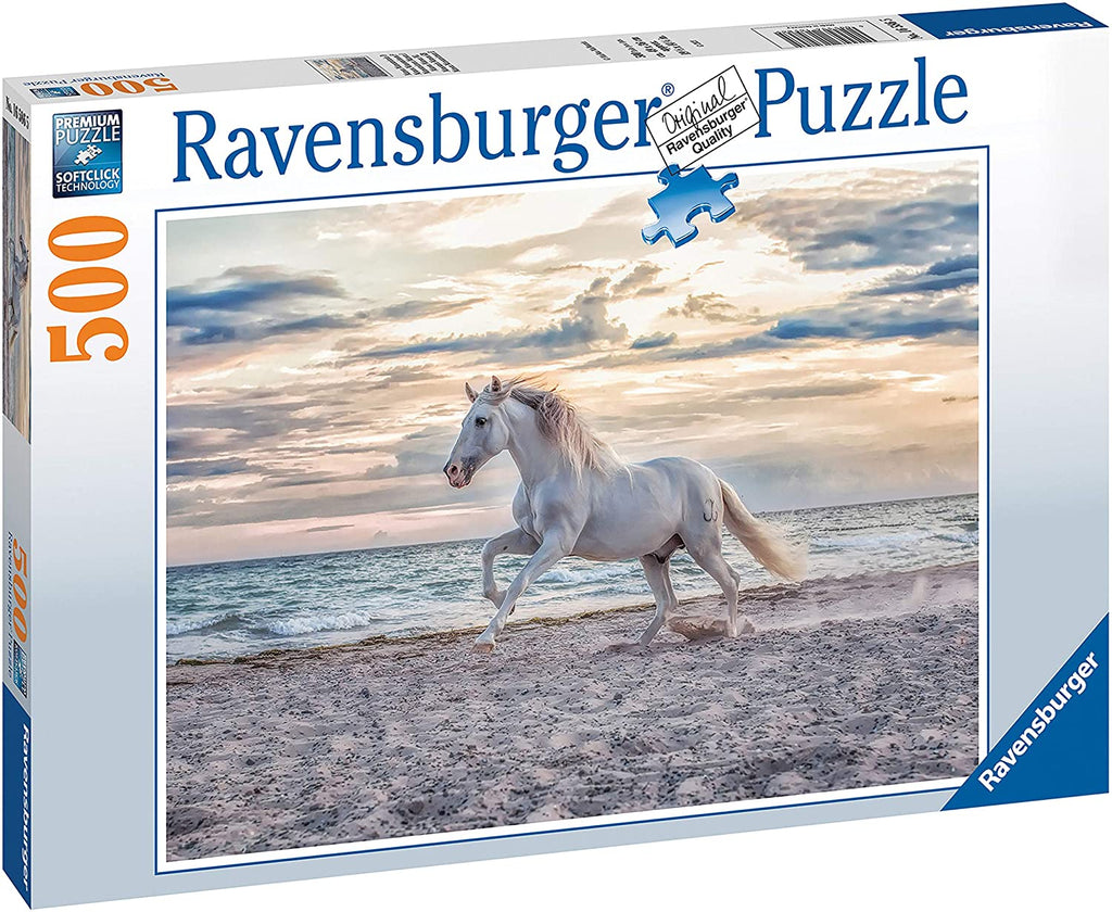 Puzzle Ravensburger - Caballo en la playa. 500 piezas-Doctor Panush