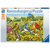 Puzzle Ravensburger - Pájaros en el Prado. 500 piezas