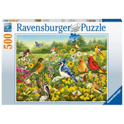 Puzzle Ravensburger - Pájaros en el Prado. 500 piezas