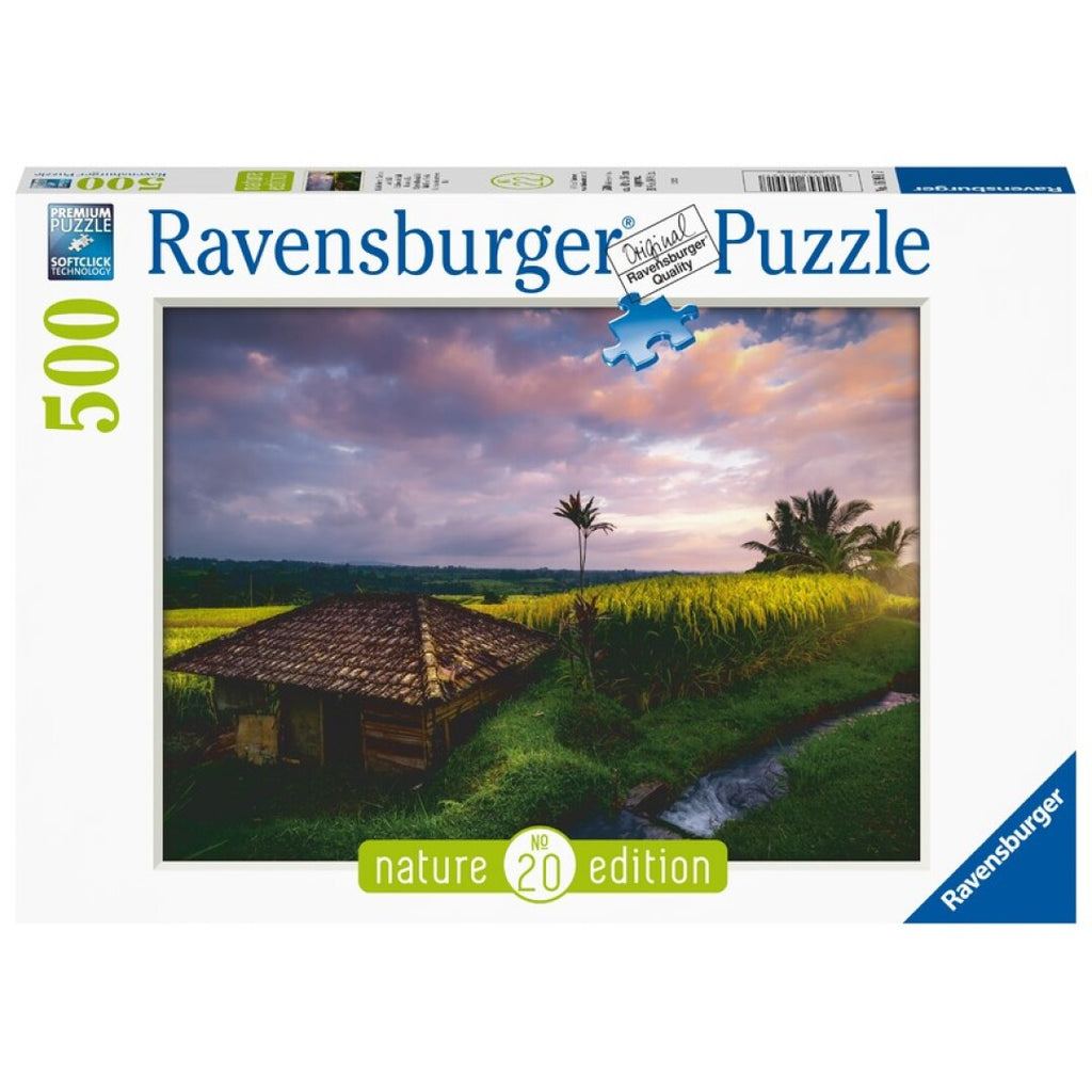 Puzzle Ravensburger - Campos de Arroz en Bali. 500 piezas