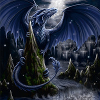 Puzzle Ravensburger - El Dragón Azul Oscuro. 1500 piezas