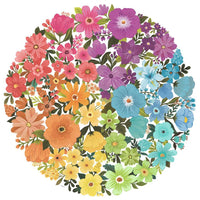 Puzzle Ravensburger Circular - Flores (Circle of Colors). 500 piezas