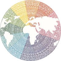 Puzzle Ravensburger Circular - Mandala (Circle of Colors). 500 piezas