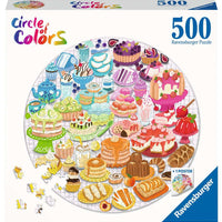 Puzzle Ravensburger Circular - Postres (Circle of Colors). 500 piezas