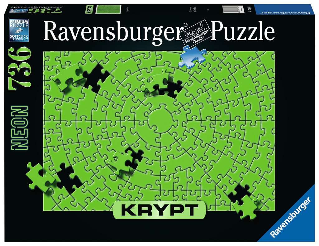 Puzzle Ravensburger - Krypt Neon Green. 736 piezas-Puzzle-Ravensburger-Doctor Panush