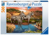 Puzzle Ravensburger - Cebras en el Abrevadero. 500 piezas