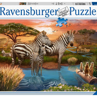 Puzzle Ravensburger - Cebras en el Abrevadero. 500 piezas
