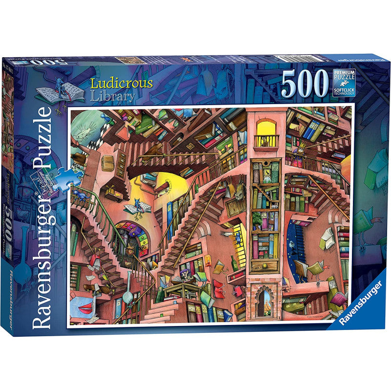 Puzzle Ravensburger - La Librería Extravagante. 500 piezas