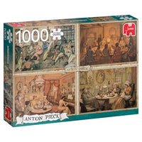 Puzzle Jumbo - Anton Pieck, Living Room. 1000 piezas-Puzzle-Jumbo-Doctor Panush