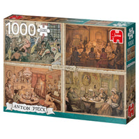 Puzzle Jumbo - Anton Pieck, Living Room. 1000 piezas-Puzzle-Jumbo-Doctor Panush