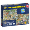 Puzzle Jumbo - Jan Van Haasteren - Safari & Storm. 2x1000 piezas-Puzzle-Jumbo-Doctor Panush