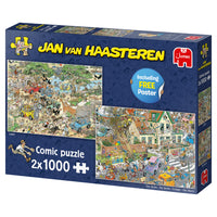 Puzzle Jumbo - Jan Van Haasteren - Safari & Storm. 2x1000 piezas-Puzzle-Jumbo-Doctor Panush