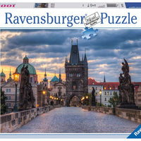 Puzzle Ravensburger - Paseo por el Puente Carlos. Praga. 1000 piezas-Puzzle-Ravensburger-Doctor Panush