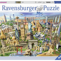Puzzle Ravensburger - Hitos del Mundo. 1000 piezas-Doctor Panush