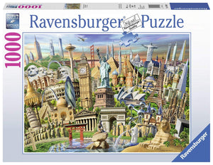 Puzzle Ravensburger - Hitos del Mundo. 1000 piezas-Doctor Panush