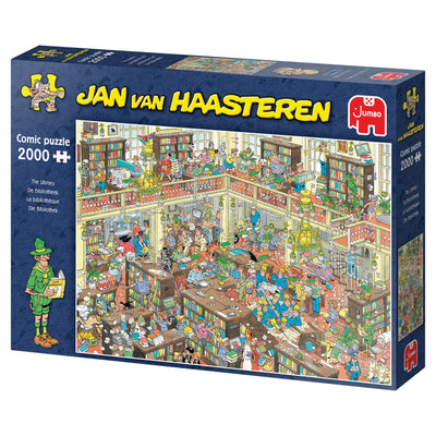Puzzle Jumbo - Jan Van Haasteren - The Library. 2000 piezas-Doctor Panush