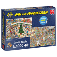 Puzzle Jumbo - Jan Van Haasteren - Holiday Shopping. 2x1000 piezas-Puzzle-Jumbo-Doctor Panush