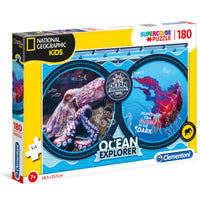 Puzzle Clementoni Ocean Expedition - 180 piezas - National Geographic Kids-Doctor Panush