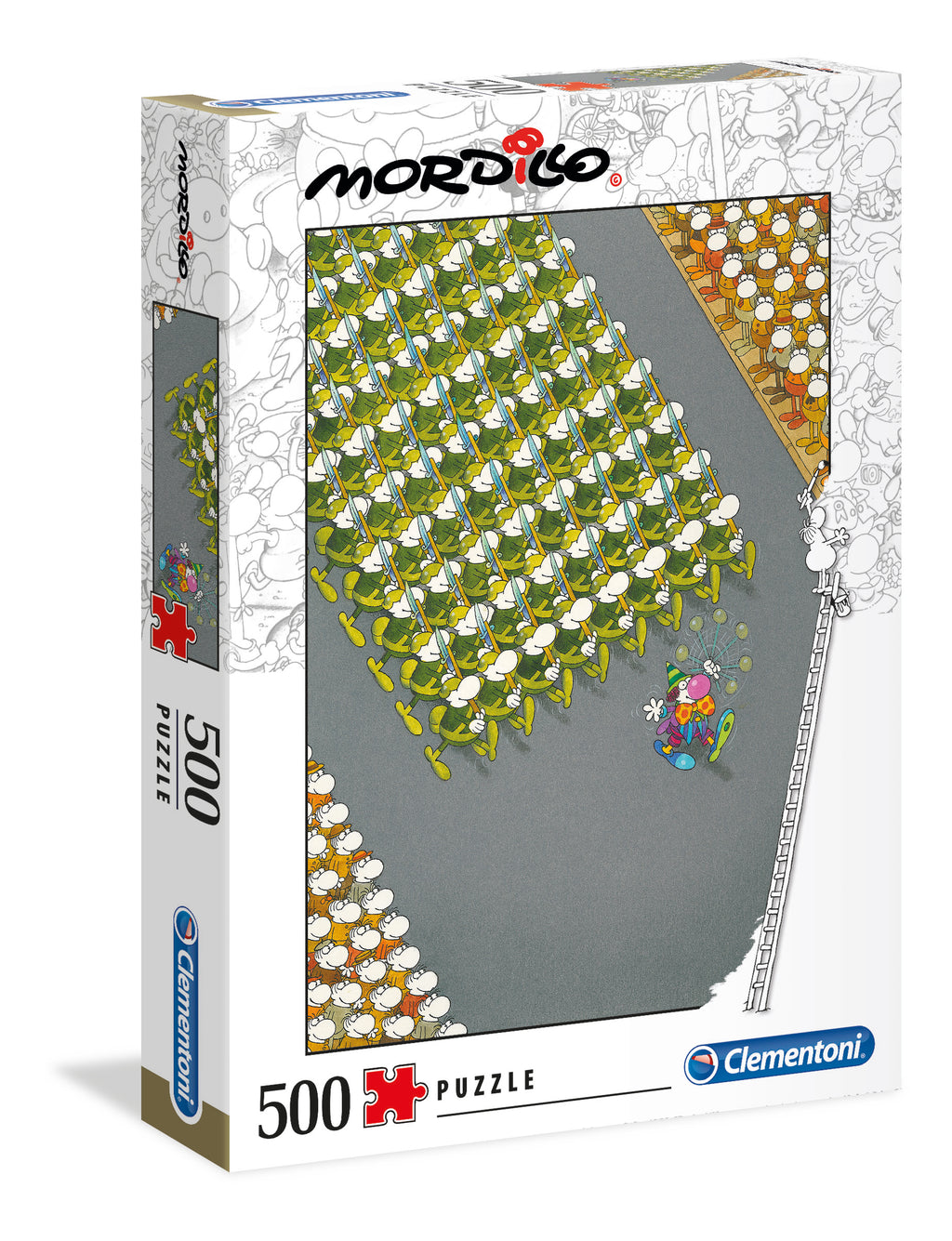 Puzzle Clementoni Mordillo, The March - 500 piezas - Mordillo-Doctor Panush