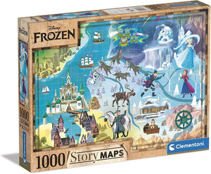 Puzzle Clementoni Disney Frozen - 1000 piezas - Story Maps-Puzzle-Clementoni-Doctor Panush