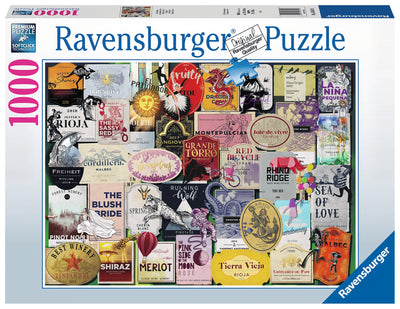 Puzzle Ravensburger - Etiquetas de vino. 1000 piezas-Puzzle-Ravensburger-Doctor Panush