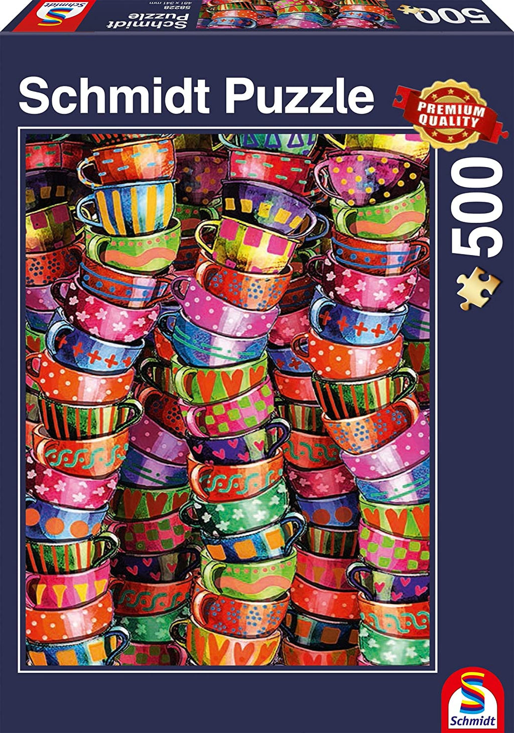 Puzzle Schmidt Tazas de Colores. 500 piezas-Schmidt-Doctor Panush