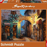 Puzzle Schmidt - Sam Park. Callejuela en el Lago Como 1000 piezas-Puzzle-Schmidt-Doctor Panush