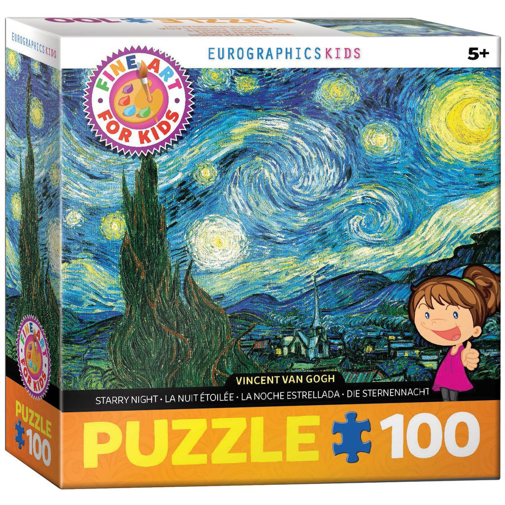 Puzzle Eurographics - Starry Night by Vincent van Gogh. 100 XXL piezas