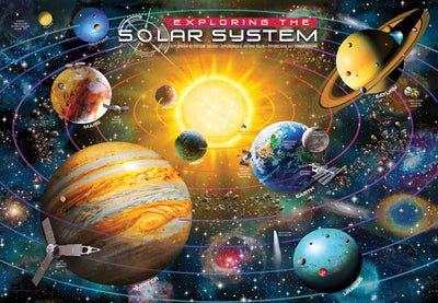 Puzzle Eurographics - Explorando el Sistema Solar. 200 XXL piezas