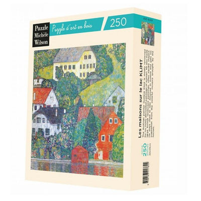 Puzzle de madera Michèle Wilson. Casas en Unterach a Orillas del Lago - KLIMT. 250 piezas-Doctor Panush