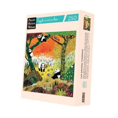 Puzzle de madera Michèle Wilson. Los Pandas. ALAIN THOMAS 250 piezas-Doctor Panush