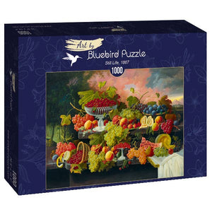 Puzzle Bluebird Puzzle - Severin Roesen - Naturaleza Muerta, 1867. 1000 piezas-Puzzle-Bluebird Puzzle-Doctor Panush