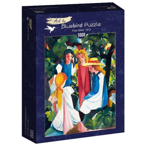 Puzzle Bluebird Puzzle - August Macke - Four Girls, 1913. 1000 piezas-Puzzle-Bluebird Puzzle-Doctor Panush