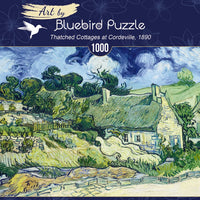 Puzzle Bluebird Puzzle - Vincent Van Gogh - Thatched Cottages at Cordeville, 1890. 1000 piezas-Puzzle-Bluebird Puzzle-Doctor Panush
