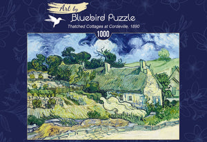 Puzzle Bluebird Puzzle - Vincent Van Gogh - Thatched Cottages at Cordeville, 1890. 1000 piezas-Puzzle-Bluebird Puzzle-Doctor Panush