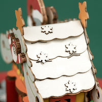 Puzzle 3D de madera Rolife - Christmas Town - Caja de música